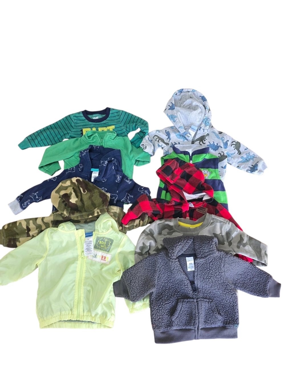 83 Pieces High End Baby Boy Clothes 6- 12 Months, Carters, Osh Kosh, Disney Baby